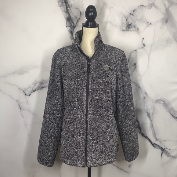 The North Face Jackets & Blazers - The NORTH FACE Osito fuzzy gray zip up jacket with pockets XL